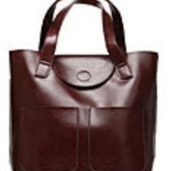 Large Genuine Leather Tote Handbag - Picture 2 of 6